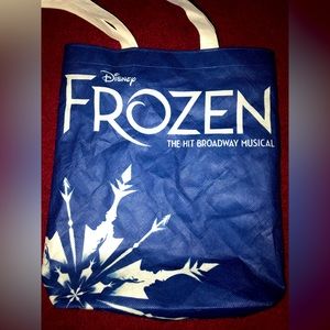 Frozen broadway reused tote bag